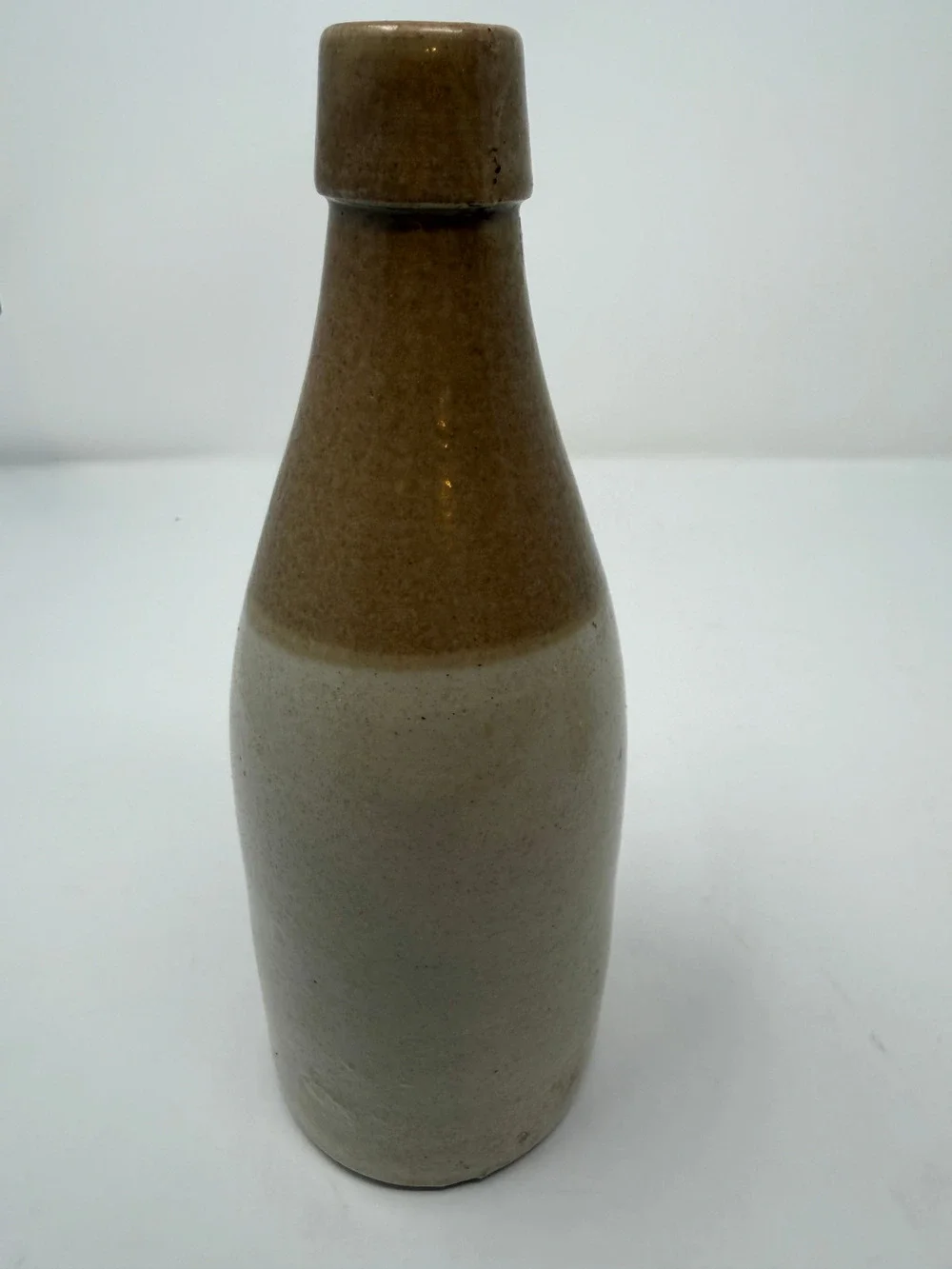 1800s Two Tone Stamp #20 Kennedy Barrowfield Stoneware Ginger Beer Bottle CORK